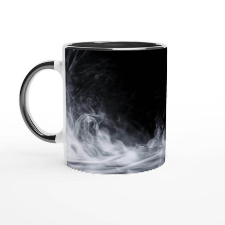 11oz Ceramic Mug - Halloween with a colored rim, inside, and handle - Hilstor