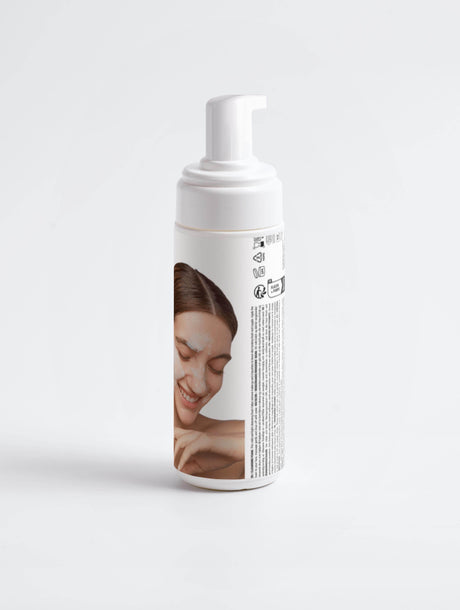 Gentle Cleansing Foam with Rose Water & Chamomile – Vegan & Natural Makeup Removal – COSMOS NATURAL Certified, Made in Europe by Verelé, 150 ml / 5.07 fl oz - Hilstor