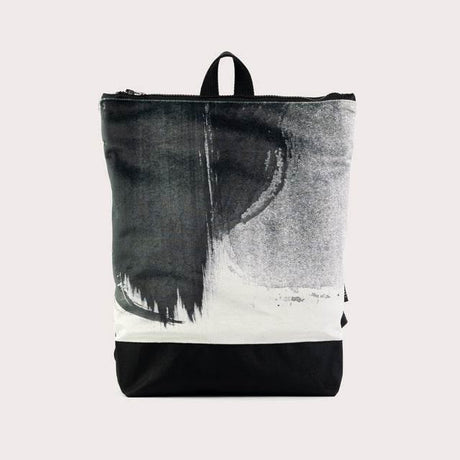 Black Watercolor Backpack – Stylish and Waterproof, Perfect for Daily Use, Handcrafted in Europe - Hilstor