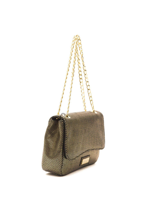 Pompei Donatella Black Leather Women Crossbody Bag - Hilstor