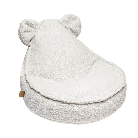 MeowBaby® Bearly Sako Bag – Cream | Stylish & Comfortable Pouf | Made in Europe - Hilstor