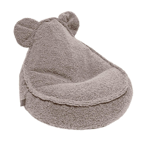 MeowBaby® Bearly Sako Bag – Teddy Grey | Comfortable & Stylish Pouf | Made in Europe - Hilstor