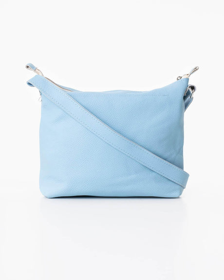 Anet L Shoulder Bag – Light Blue, Handmade & Eco-Friendly, Made in Europe | Durable & Unique Design - Hilstor