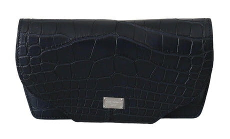 Dolce & Gabbana Blue Crocodile Eyewear Sunglasses Case Cover Pouch - Hilstor