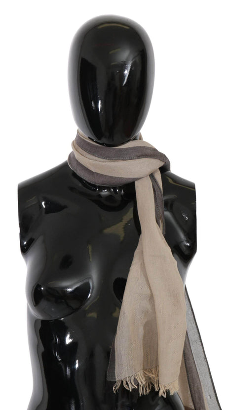 Costume National Beige Women Cotton Shawl Scarf - Hilstor