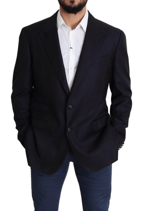 Dolce & Gabbana Black Wool Single Breasted NAPOLI Blazer - Hilstor