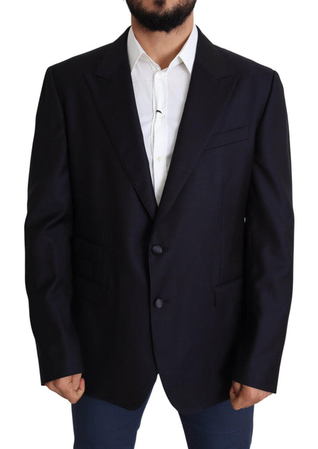 Dolce & Gabbana Black Wool Single Breasted NAPOLI Blazer - Hilstor