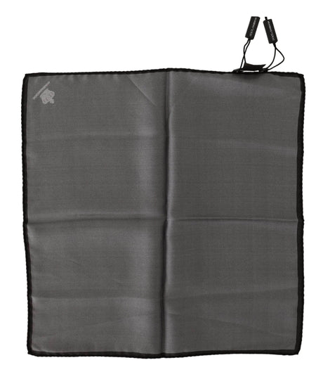 Dolce & Gabbana Gray 100% Silk Square Handkerchief Gray 100% Silk Square Handkerchief - Hilstor