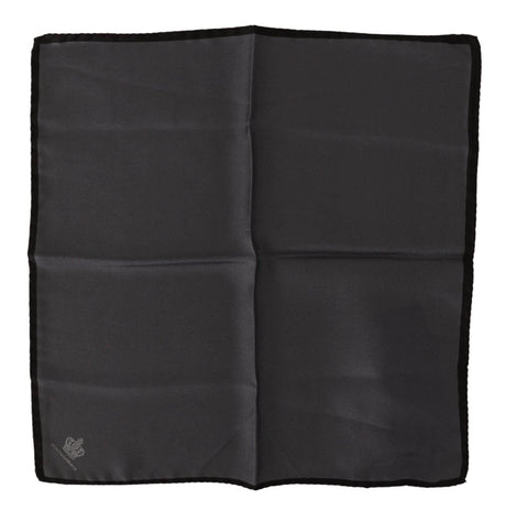 Dolce & Gabbana Gray 100% Silk Square Handkerchief Gray 100% Silk Square Handkerchief - Hilstor