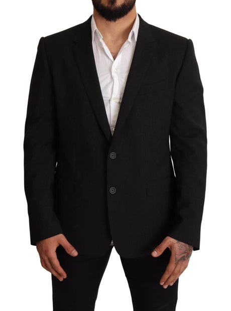 Dolce & Gabbana Black Striped MARTINI Jacket Blazer - Hilstor