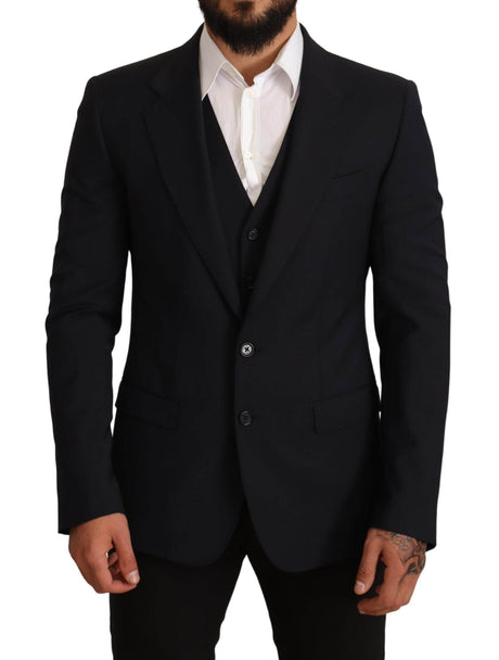 Dolce & Gabbana Blue 2 Piece MARTINI Blazer Suit Jacket - Hilstor