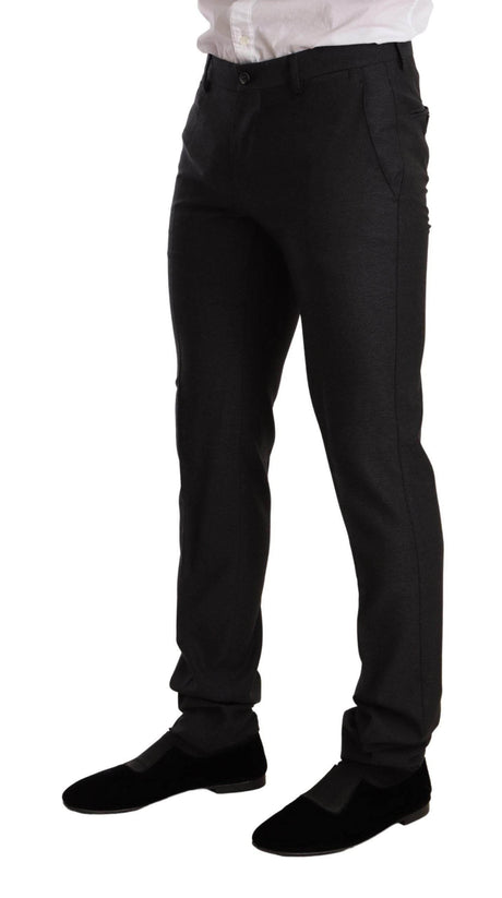 Dolce & Gabbana Gray Wool MARTINI Slim Fit Set Suit - Hilstor
