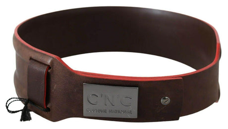 Costume National Dark Brown Genuine Leather Belt - Hilstor