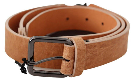 Costume National Light Brown Genuine Leather Belt - Hilstor