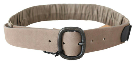 GF Ferre Brown Solid Leather Waist Metal Buckle Belt - Hilstor