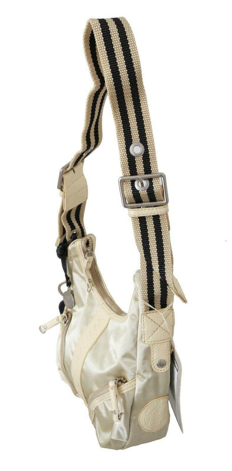 WAYFARER White Shoulder Crossbody Sling Fabric Purse - Hilstor