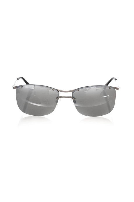 Frankie Morello Silver Metallic Men Sunglass - Hilstor