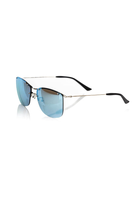 Frankie Morello Silver Metallic Men's Sunglasses - Hilstor