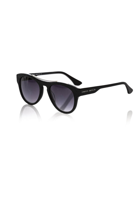 Frankie Morello Black Acetate Men Sunglass - Hilstor