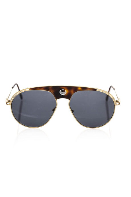Frankie Morello Brown Metallic Sunglasses for Men - Hilstor