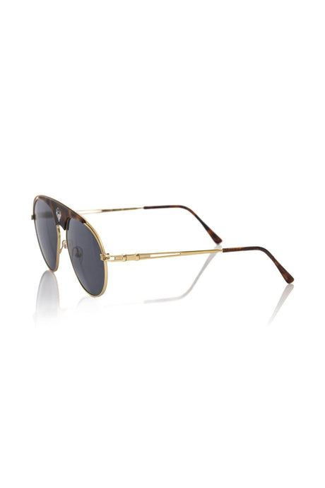 Frankie Morello Brown Metallic Sunglasses for Men - Hilstor