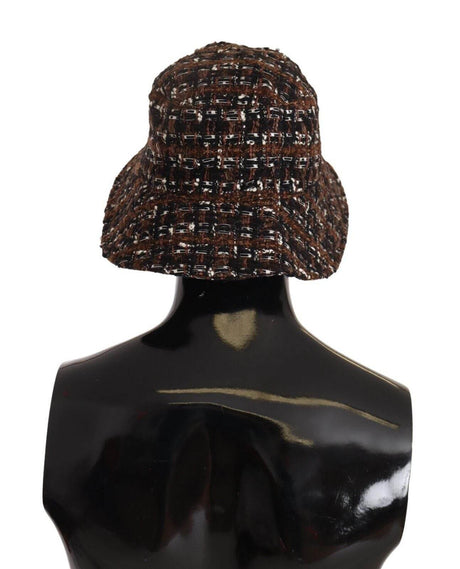 Dolce & Gabbana Multicolor Fabric Woven Wide Brim Bucket Hat - Hilstor