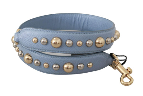 Dolce & Gabbana Blue Leather Handbag Accessory Shoulder Strap - Hilstor