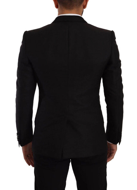 Dolce & Gabbana Black Slim Fit 2 Piece SICILIA Blazer - Hilstor