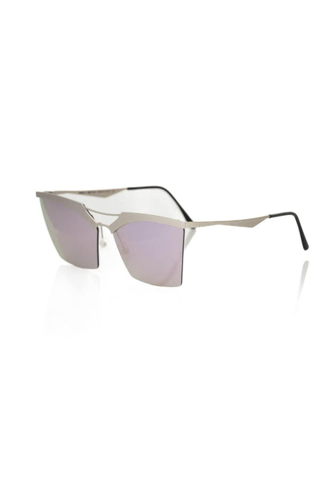 Frankie Morello Silver Metallic Women Sunglass - Hilstor