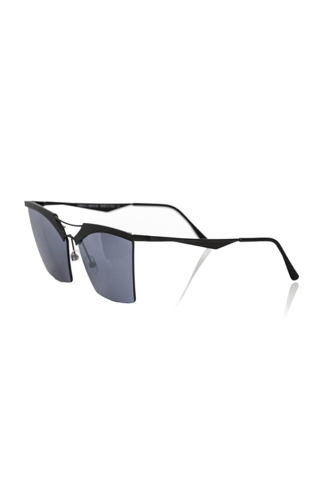 Frankie Morello Black Metallic Fiber Women Sunglass - Hilstor