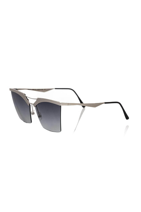 Frankie Morello Silver Metallic Fiber Women Sunglass - Hilstor