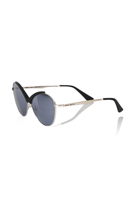 Frankie Morello Black Metallic Fiber Women's Sunglasses - Hilstor