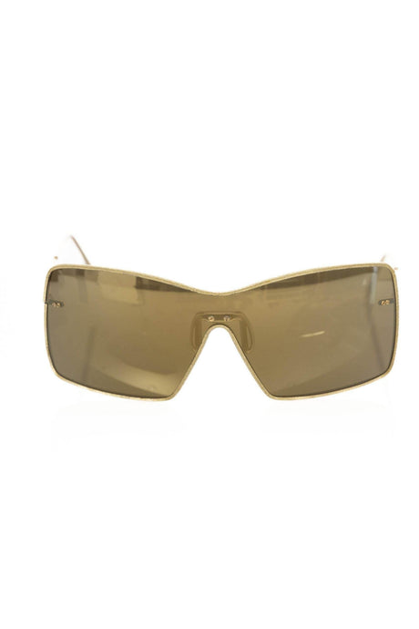 Frankie Morello Gold Metallic Fiber Women's Sunglass - Hilstor