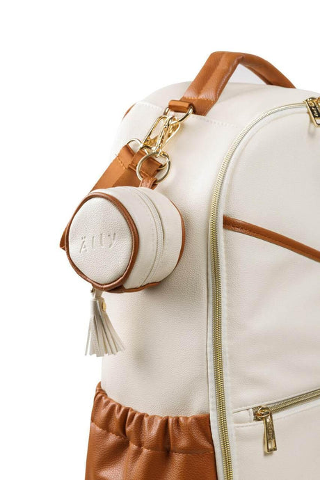 Pacifier Bag – White – Multi-Functional Storage Pouch for Parents – Stylish & Durable – Handmade in Europe - Hilstor