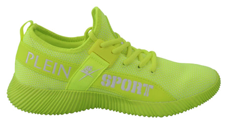 Plein Sport Electrify Your Step with Yellow Carter Sport Sneakers - Hilstor