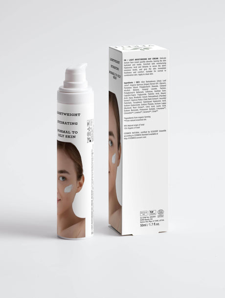 Light Moisturising Day Cream with Hyaluronic Acid & Betaine – Hydrating & Matte Finish – COSMOS NATURAL Certified, Made from Natural Ingredients in Europe by Verelé, 50 ml / 1.69 fl oz - Hilstor