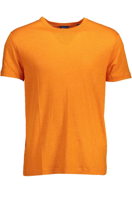 Gant Orange Linen Men T-Shirt - Hilstor