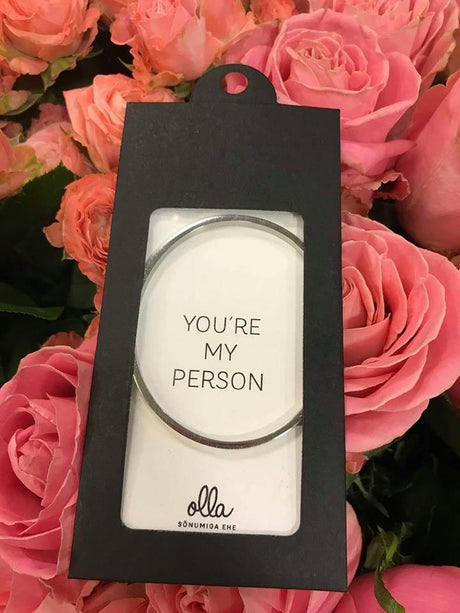 You’re My Person Bracelet – Adjustable Stainless Steel – Lightweight & Durable – Made in Europe - Hilstor