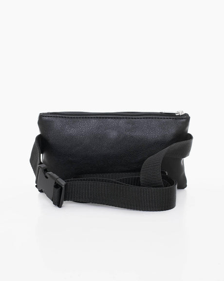 Waist Bag L2462 – Black, Recycled Polyester, Made in Europe | Multiple Zipped Pockets - Hilstor