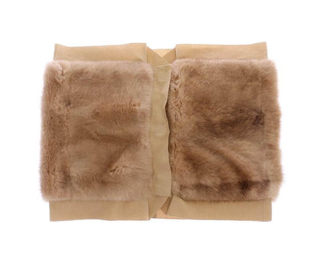 Dolce & Gabbana Beige MINK Fur Scarf Foulard Neck Wrap - Hilstor