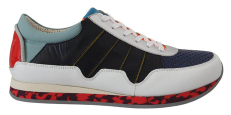 Dolce & Gabbana Multicolor Leather Sport Low Top Sneakers - Hilstor