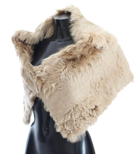 Dolce & Gabbana Beige Alpaca Collar Scarf - Hilstor