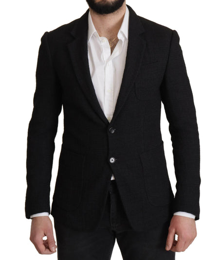 Dolce & Gabbana Black Single Breasted Coat Men Blazer - Hilstor