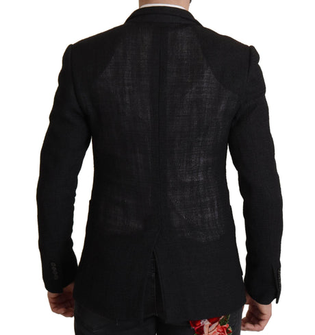 Dolce & Gabbana Black Single Breasted Coat Men Blazer - Hilstor