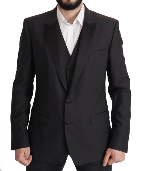 Dolce & Gabbana Dark Blue Single Breasted MARTINI Blazer - Hilstor