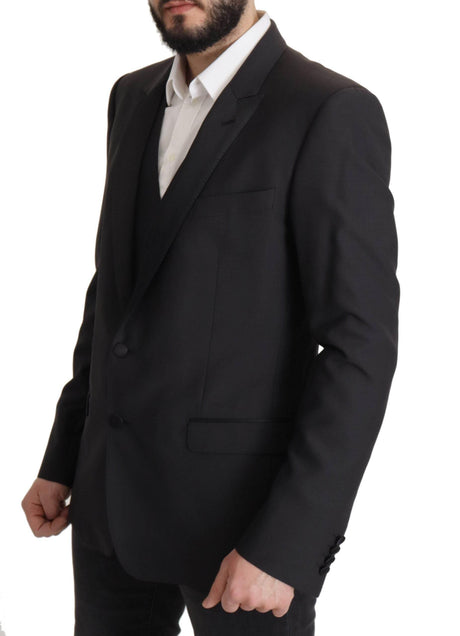 Dolce & Gabbana Dark Blue Single Breasted MARTINI Blazer - Hilstor