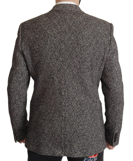 Dolce & Gabbana Gray Cotton Single Breasted Fantasy Blazer - Hilstor