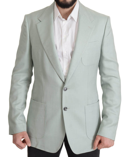Dolce & Gabbana Green Cashmere Jacket Blazer Jacket - Hilstor