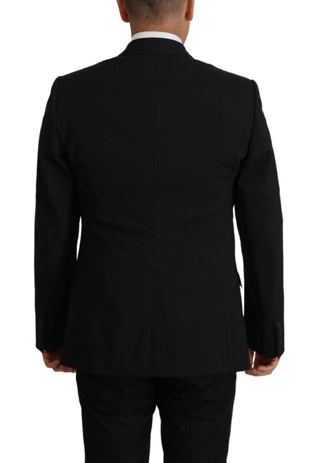 Dolce & Gabbana Black Jacket Vest 2 Piece MARTINI Blazer - Hilstor