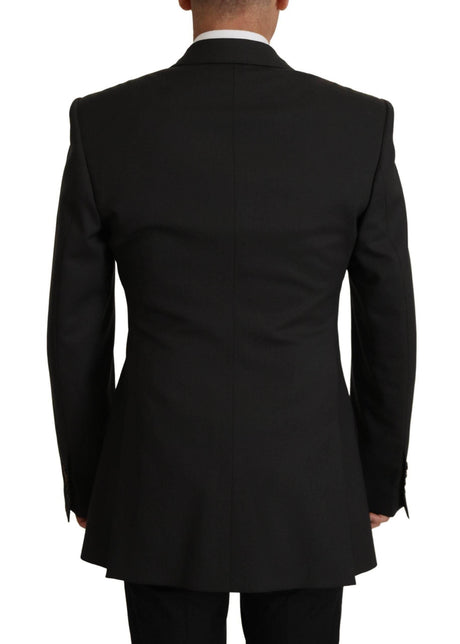 Dolce & Gabbana Black Wool Single Breasted Blazer v - Hilstor